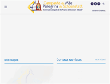 Tablet Screenshot of maeperegrina.org.br